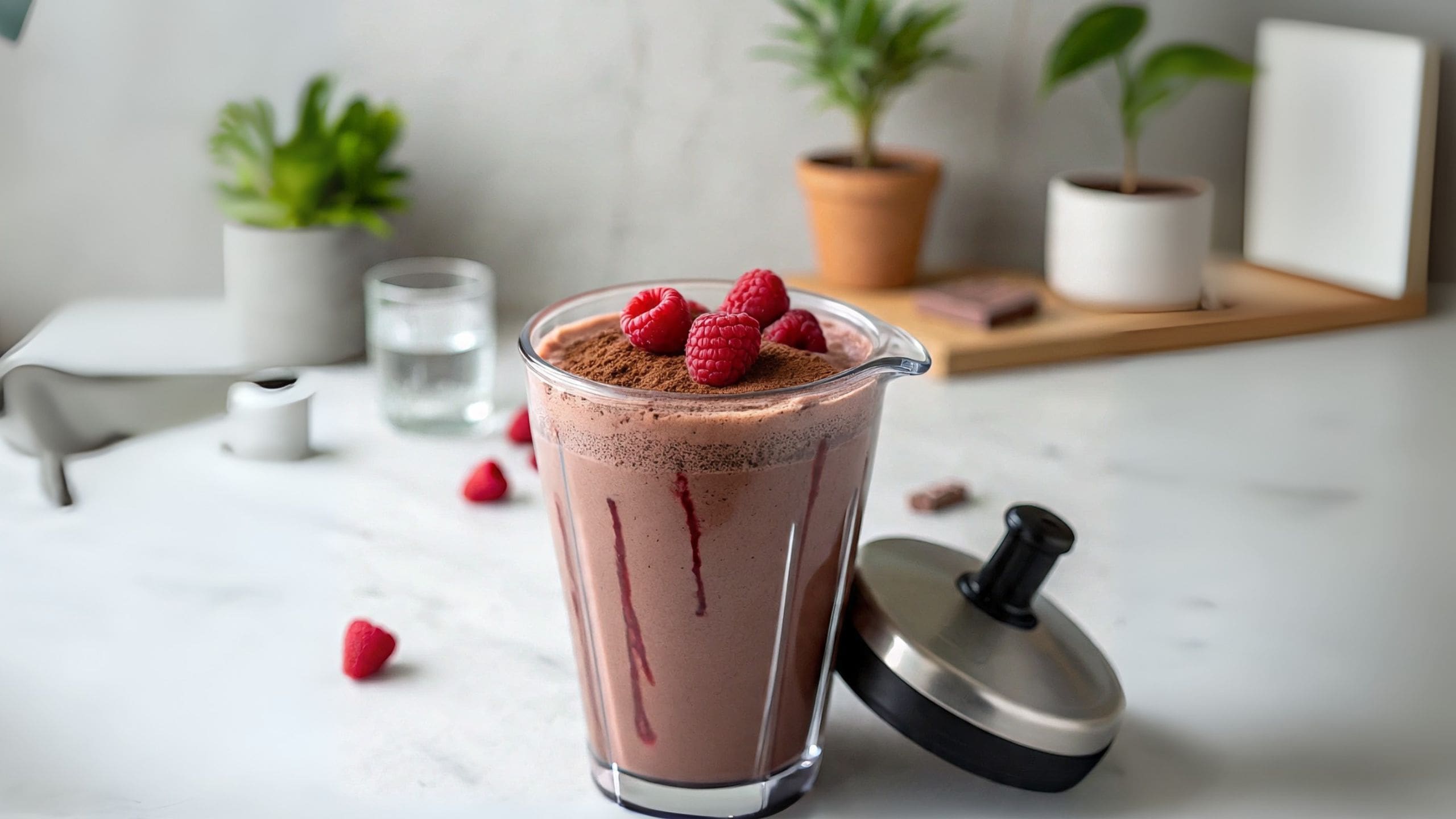 raspberri chocolate smoothie